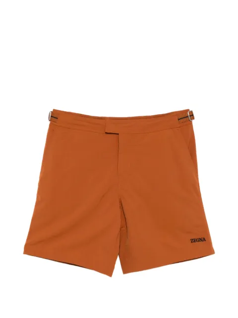 Zegna buckle-fastening swim shorts Brown N7B732410