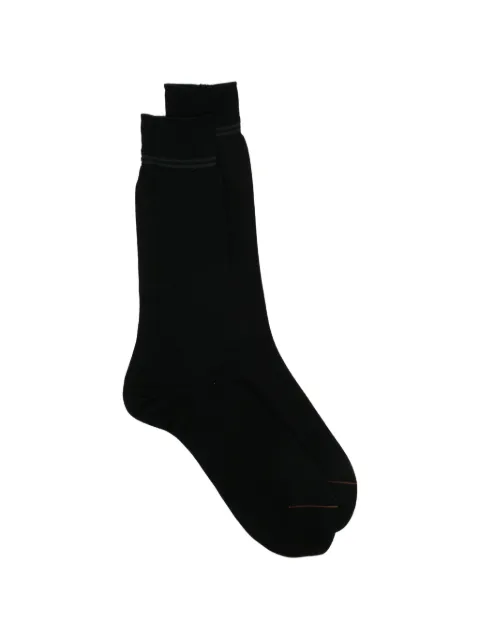 Zegna smooth socks Black N5V407330