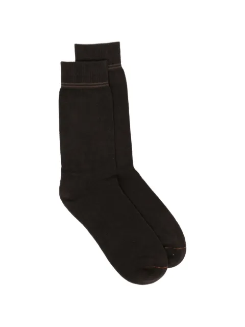 Zegna terry-cloth socks Brown N5V407300