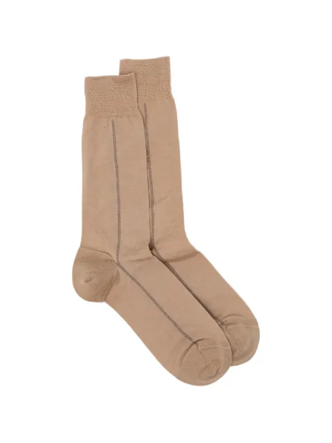 Zegna tonal-stitching socks Neutrals N5V406110