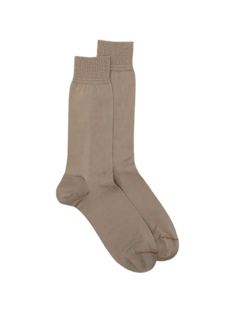 Zegna tonal-stitching socks Neutrals N5V407430