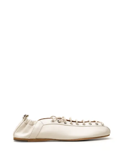 CHUCKIES lace-up ballet flats Neutrals CHARLOTTE
