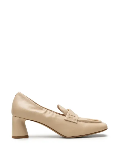CHUCKIES square-toe leather pumps Neutrals CHRIS05