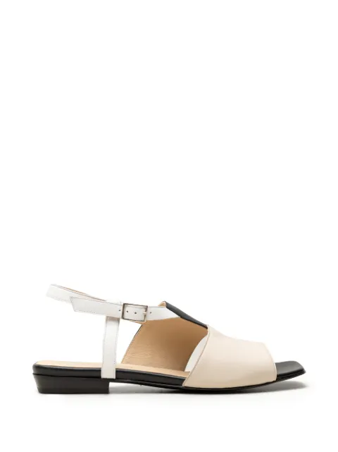CHUCKIES leather slingback sandals Neutrals E11203