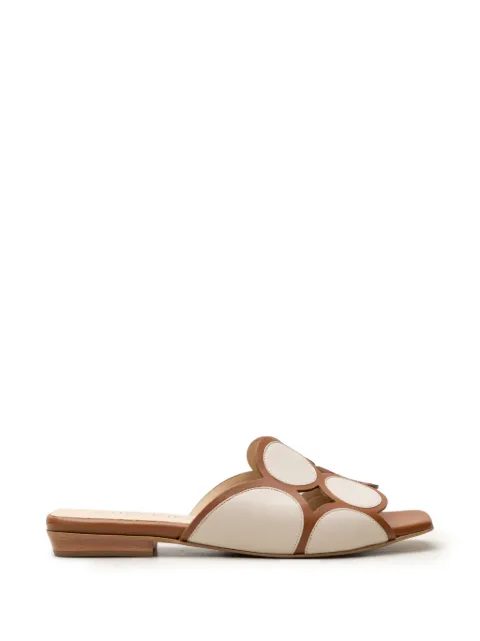 CHUCKIES cut-out leather sandals Brown E11202