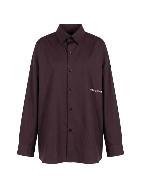 Société Anonyme buttoned oversized shirt Red OVERSHIRTSA18U98CN100