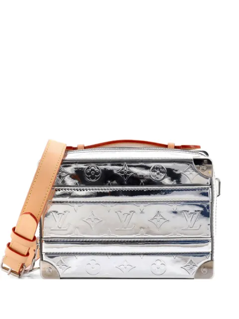 Louis Vuitton Pre-Owned Handle Soft Trunk Bag Monogram Mirror Coated Canvas satchel Silver UWLP9Q3ORG19W9VL