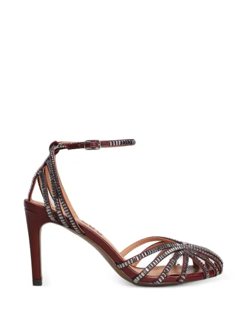 Bibi Lou Serabi crystal-embellished cage sandals Red 560Z75VK