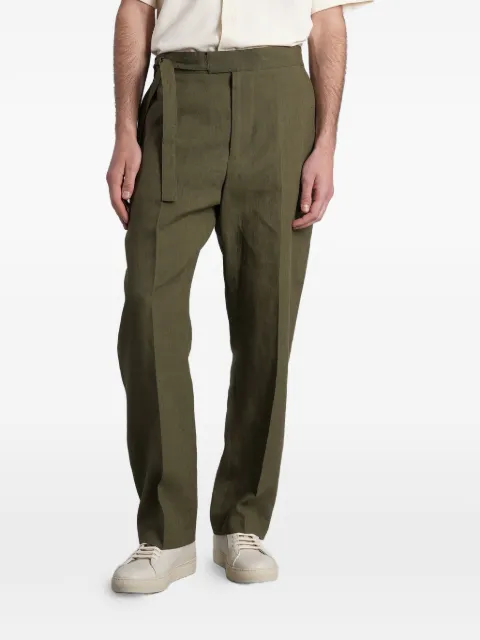 Paul Smith Belted pressed-crease trousers Green M1R922ZV01427