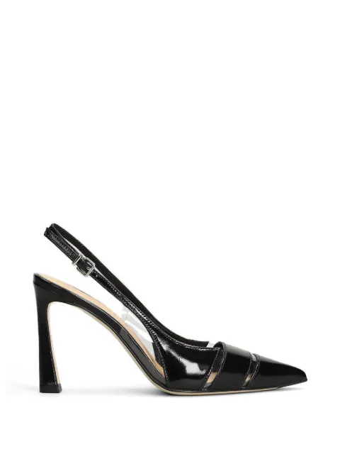 Chantal patent-leather transparent-panel pumps White 2508