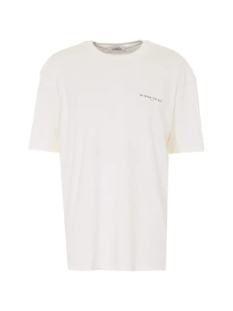 Ih Nom Uh Nit back-print T-shirt Neutrals NUS26225081