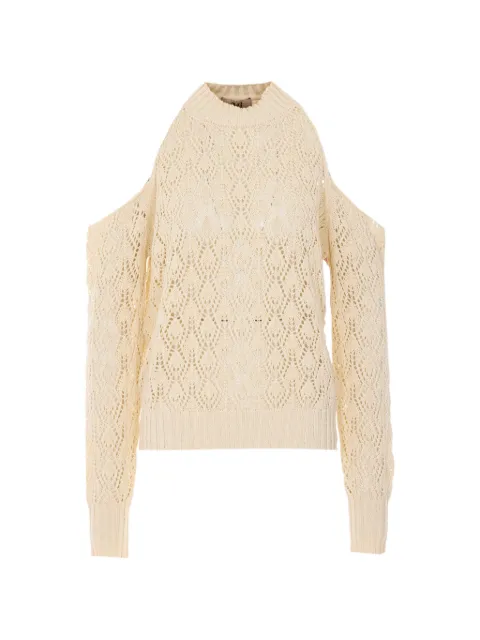 Aniye By cut-out detail sweater Neutrals 18548902477