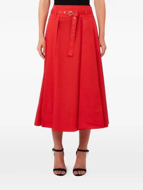 LIU JO poplin midi skirt Red CA6274T297AX0772