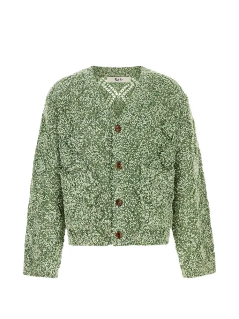 Séfr Abain cardigan Green MSS26ABAINZ