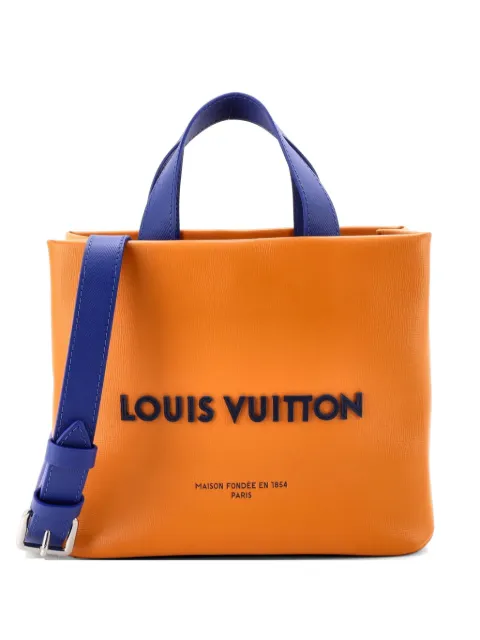 Louis Vuitton Pre-Owned Shopping Leather Mini tote bag Orange XH3YUCRI5MO76XII