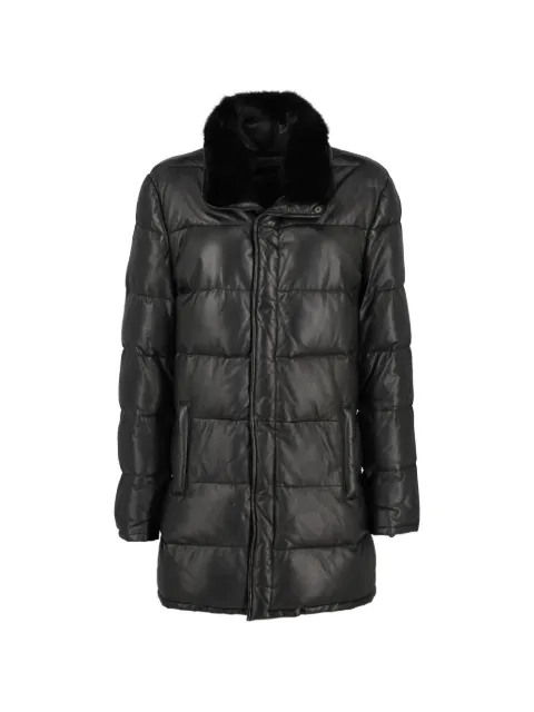 Vintage padded fur coat Black 001482744783