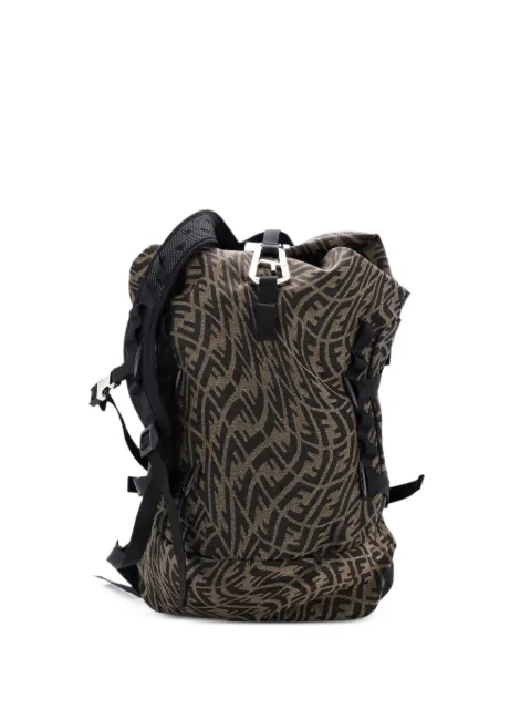 Fendi Pre-Owned Sarah Coleman Ferrino Ripstop Vertigo Zucca Canvas backpack Brown Y2SB6FGZ7SC5D7ZX