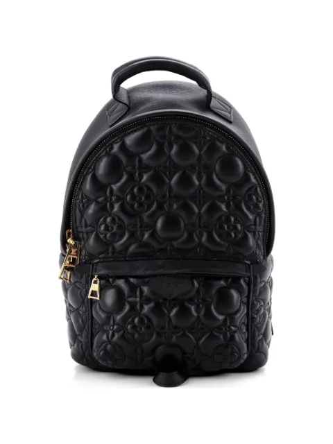 Louis Vuitton Pre-Owned Palm Springs Malletage Flower Lambskin PM backpack Black RZDI2EKNPSD4EQZ0