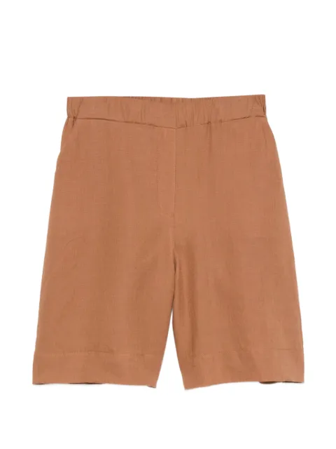 Gran Sasso elasticated-waistband linen shorts Brown 7624950000