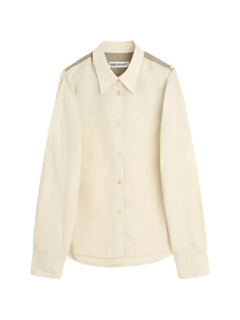 OUR LEGACY Split shirt Neutrals W2262SEF
