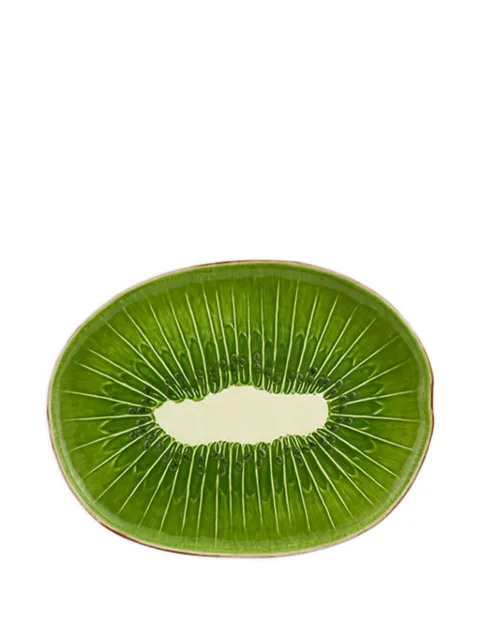 Bordallo Pinheiro Kiwi-shape platter Green BOPI26FRU712