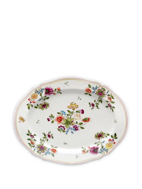 GINORI 1735 floral-pattern serving platter White 003RG00FVS130010340G00160800