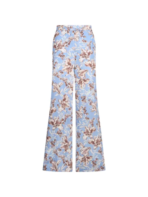 LIU JO floral-pattern trousers Blue WA6441T4853P9502