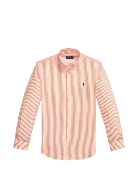 Polo Ralph Lauren striped long-sleeve shirt Orange 710B15595001
