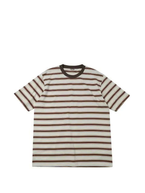 Auralee striped short-sleeve T-shirt Neutrals A26ST02GJ