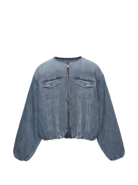 Magda Butrym zip denim jacket Blue 155426