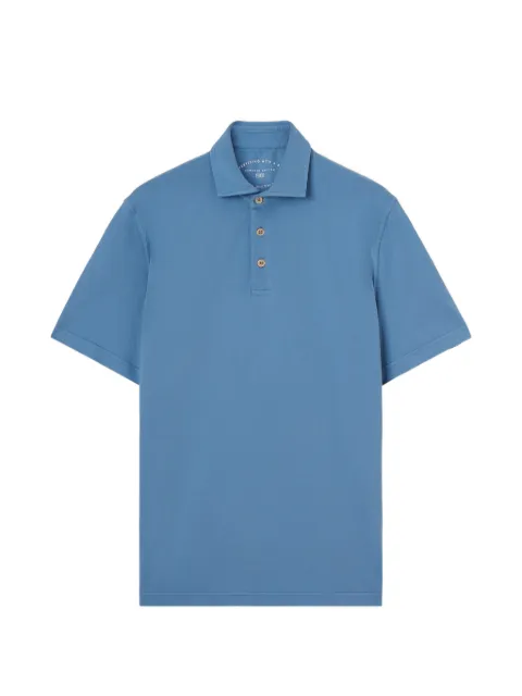 Fedeli buttoned polo shirt Blue TUD00110