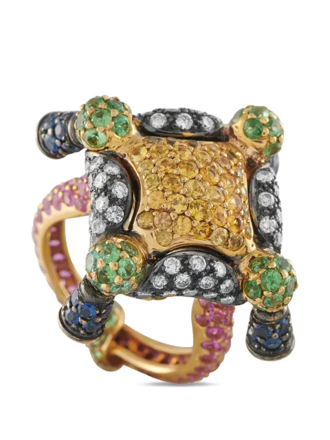 LB Exclusive diamond sapphire ring Gold MF31031726
