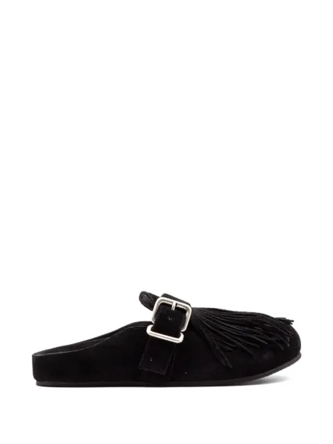 Vic Matie fringed buckle mules Black 1K5352DK06H010101