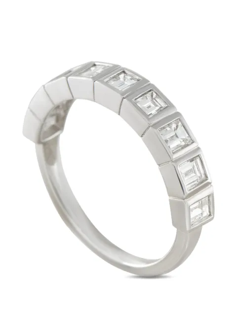 LB Exclusive square-cut diamond ring Silver ALR194291