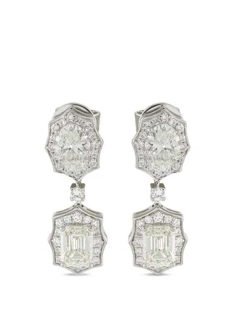 LB Exclusive diamond earrings Silver AER19788