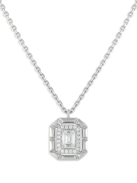 LB Exclusive diamond pendant necklace Silver ANK19783