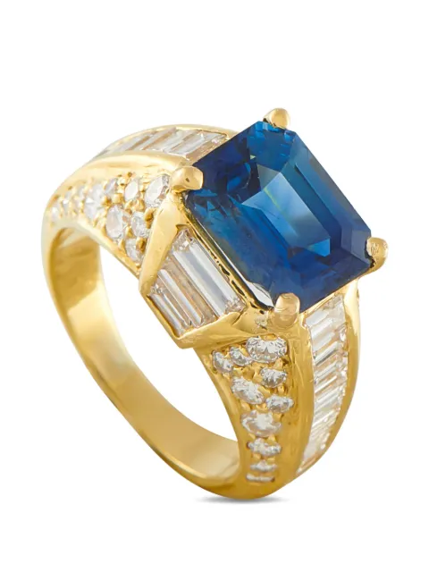 LB Exclusive 18K yellow gold diamond and sapphire ring Gold MF29031726