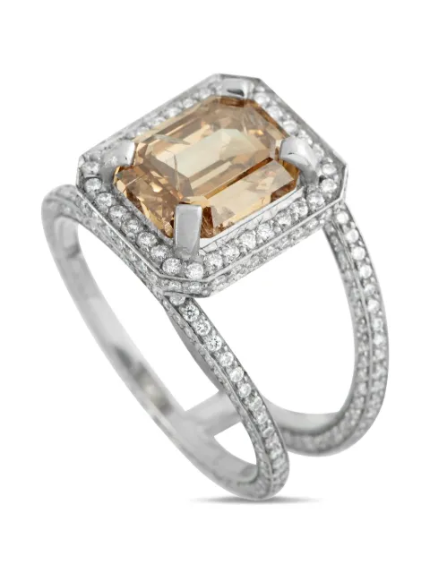 LB Exclusive diamond split ring Silver MF50031726