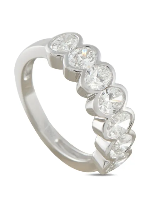 LB Exclusive 18K white gold diamond ring Silver ALR20805
