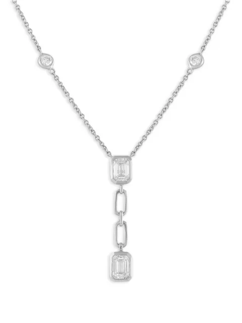 LB Exclusive diamond pendant necklace Silver ANK19791