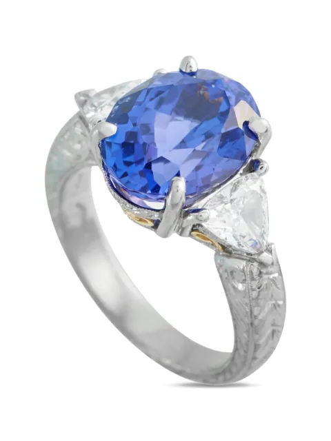 LB Exclusive diamond and tanzanite ring Silver MF27031726