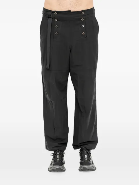 The Viridi-Anne Sailor-style panelled trousers Black VI396704