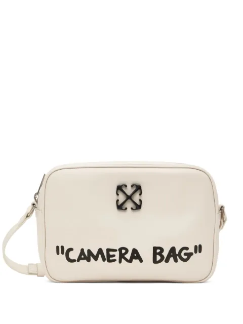 Off-White Jitney logo-detail cross body bag Neutrals OWNN18CC99LEA0010410