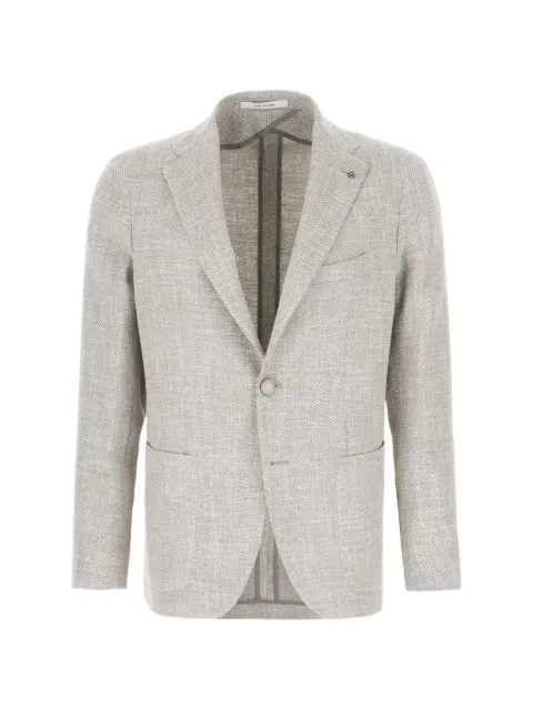 Tagliatore herringbone button jacket Grey 1SMC22KC90059