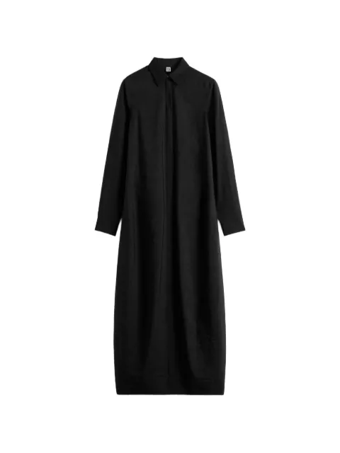 TOTEME Parachute shirt dress Black 262WRD0405FB0368001