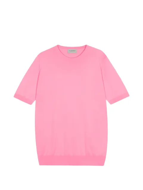 John Smedley Kempton crew-neck t-shirt Pink KEMPTON