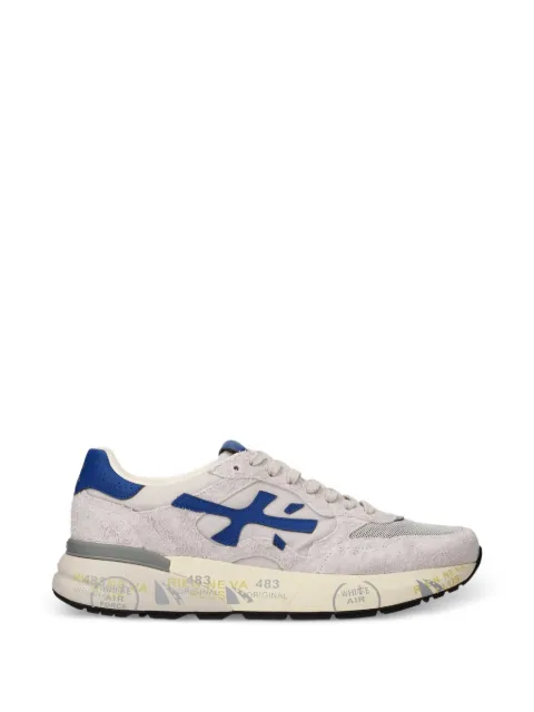 Premiata Mick 0.1 suede-appliqué sneakers Grey MICK8237