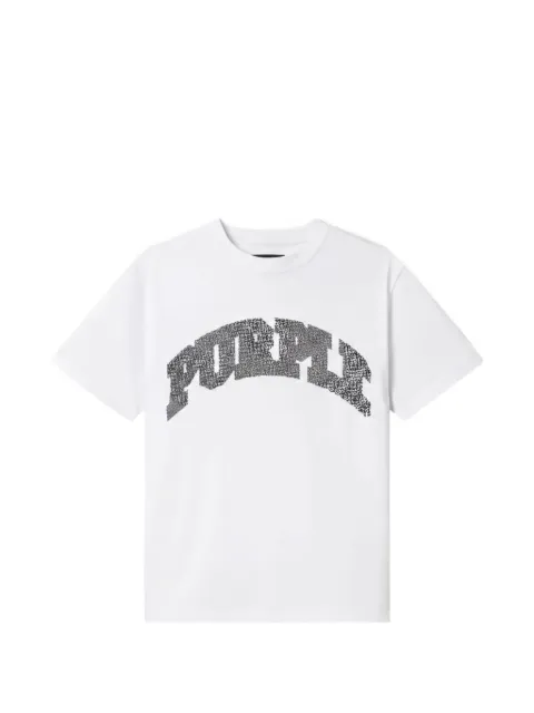 Purple Brand cotton T-shirt White P117HWPP126