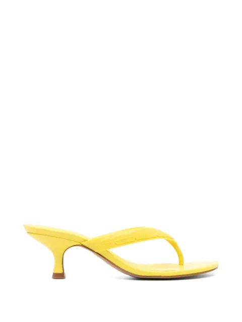 FARM Rio yellow-rob heeled sandals Yellow 363463