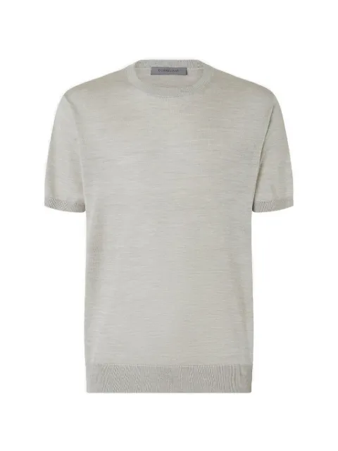 Corneliani short-sleeve knitted T-shirt Grey 27M5402725170